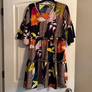 Colorful‎ Patterned Dress